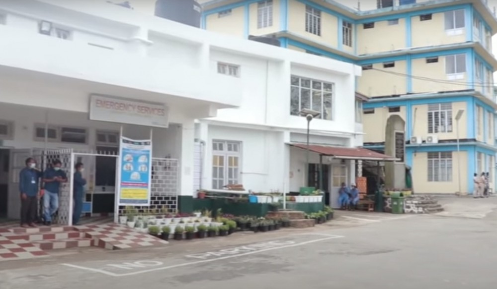 A view of District Hospital Mon. (Screengrab: The Land Of Angh/YouTube)